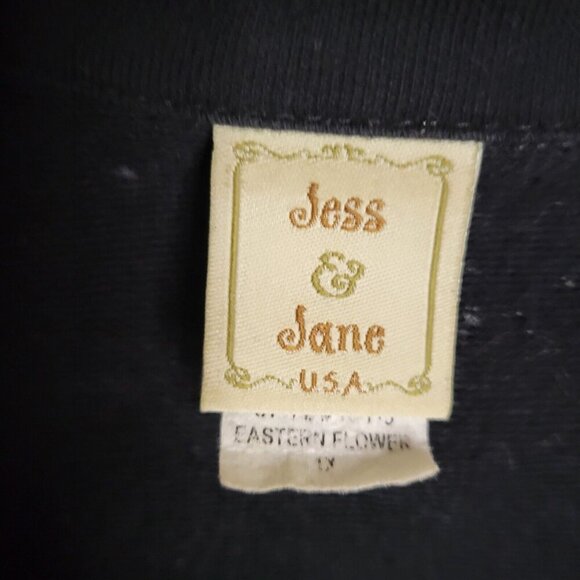 Vintage Jess & Jane Jacket Women Med Sparkle Zipper‎ boho chic Y2K business fun - Picture 5 of 7